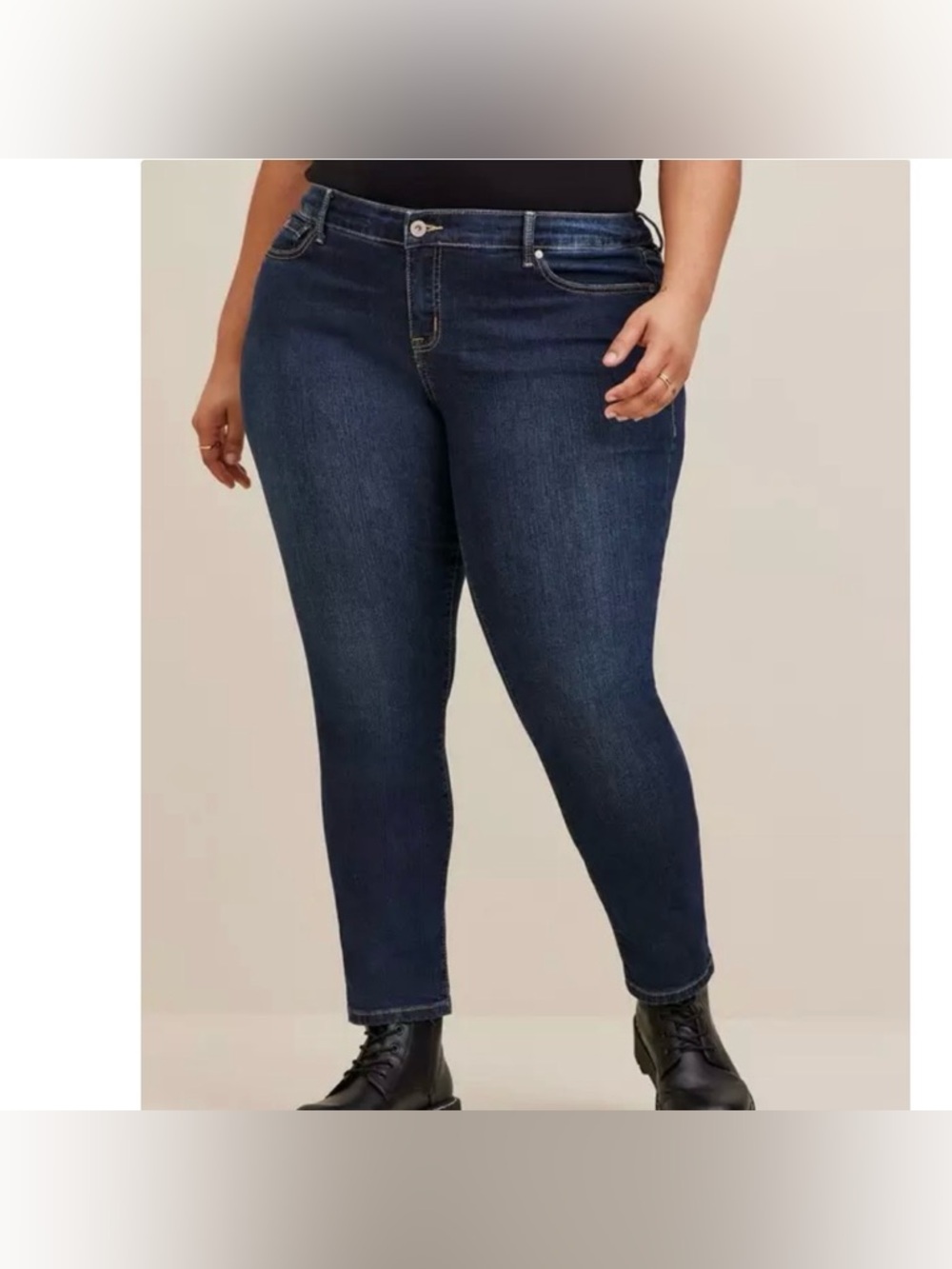 NWT Torrid Business Casual Boyfriend Straight Leg Stretchy Jeans Size 26